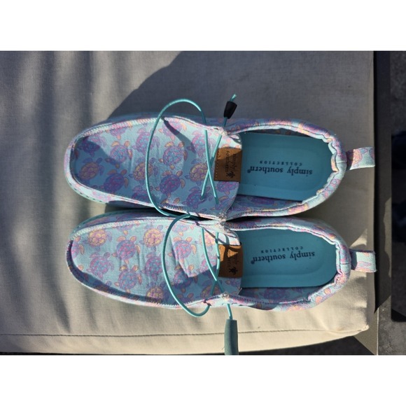 Simply Southern Slip On Shoes womans pink turtle Size 9 - Picture 10 of 13